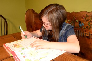 Bethany studying